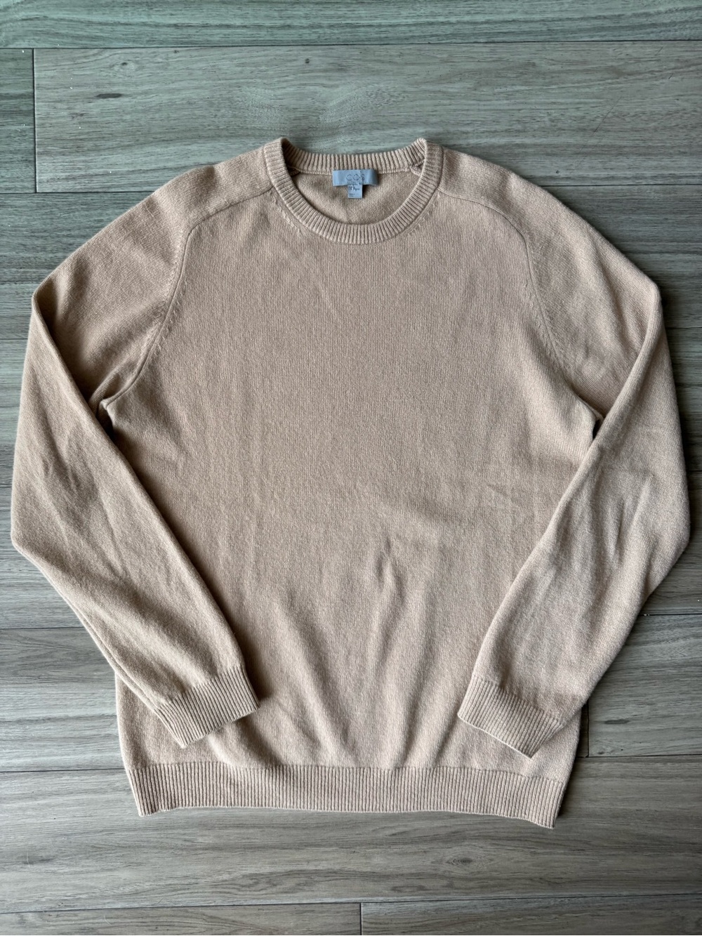 COS Tan Wool Crew Neck Sweater Size Medium